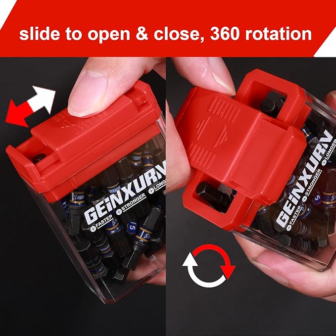 Impact Hex Screwdriver Bits Set,90 Pcs 1" Magnetic Metric(4 mm, 5 mm, 6 mm) S2 Steel Multi Driver Bits and 1Pc Bit Holder with Storage Colorful Box