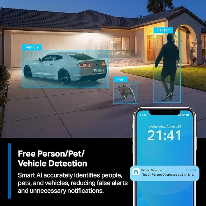 Tapo MagCam, 2025 Wirecutter Best Outdoor Security Camera & PCMag Editors’ Choice, 2K, Battery, Magnetic Mount Wireless Camera, 150° FOV, SD/Cloud Storage, Person/Vehicle Detection