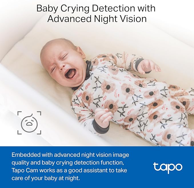 Tapo by TP-Link 1080P Indoor Security Camera for Baby Monitor, Pet Camera w/Motion Detection, 2-Way Audio Siren, Night Vision, Cloud & SD Card Storage, Works w/Alexa & Google Home, C100(4-Pack)