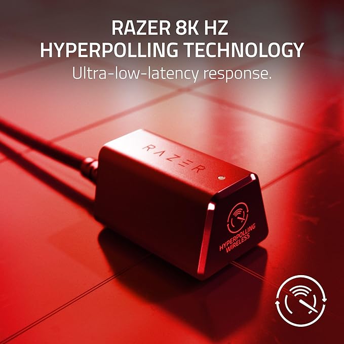 Razer Viper V3 Pro Wireless Esports Gaming Mouse: Symmetrical - 54g Lightweight - 8K Polling - 35K DPI Optical Sensor - Gen3 Optical Switches - 8 Programmable Controls - 95 Hr Battery - Faker Edition