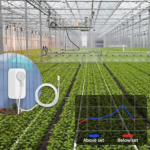 UBiBot SP1 Smart Plug, Automatic Turn on by Connected Temperature Probe, Energy Monitoring and Timer Function, Delayed Switch (2.4G WiFi only, No hub Required) 1x DS18B20 Probe Included