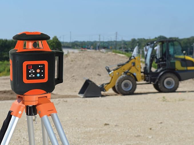 Johnson Level & Tool 40-6541 High Accuracy Dual Slope Rotary Laser System, Red, 1 ‎Kit