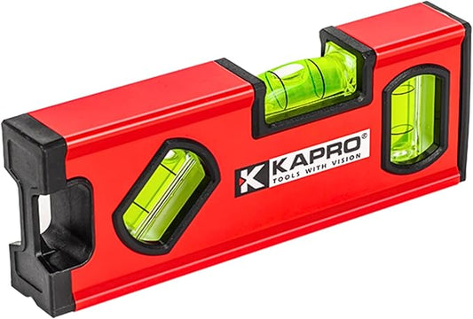 Kapro - 771M TWIN Magnetic Heavy Duty Toolbox Level - For Leveling and Measuring - Features V-Groove and Magnet Base - VPA Certified - 6 Inch