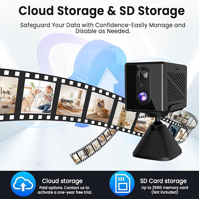 2025 Upgraded 5GHz WiFi Hidden Spy Camera, 4K Wireless Indoor Security Cam, Surveillance Nanny Cam, Pet & Car Camera with Longer Battery Life(APP:O-KAM Pro)