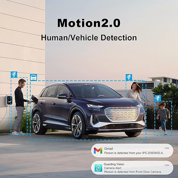 Anpviz 5MP PoE IP Camera with Audio, Full Metal Turret Security Camera Outdoor with Human Vehicle Detection, Smart Color Night Vision, 3072x1728@20fps, 114° FOV, WDR, IP67 Waterproof (H Series)