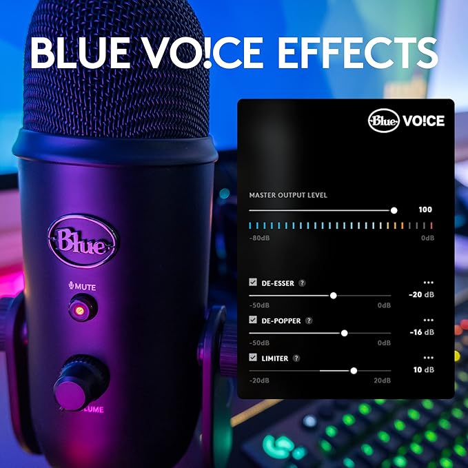 Blue Yeti Streaming Micophone Kit with Microphone for PC/Mac/PS4/PS5