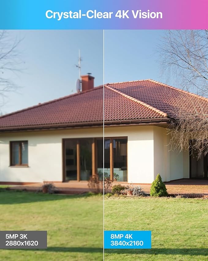 ZOSI 4K PoE Security Camera System,16 Port 32CH 8MP NVR with 4TB HDD,8pcs 4K Indoor Outdoor PoE IP Cameras,Face/Person/Vehicle Detection,2 Way Audio,Night Vision,Dual-Disk Backup for 24/7 Recording