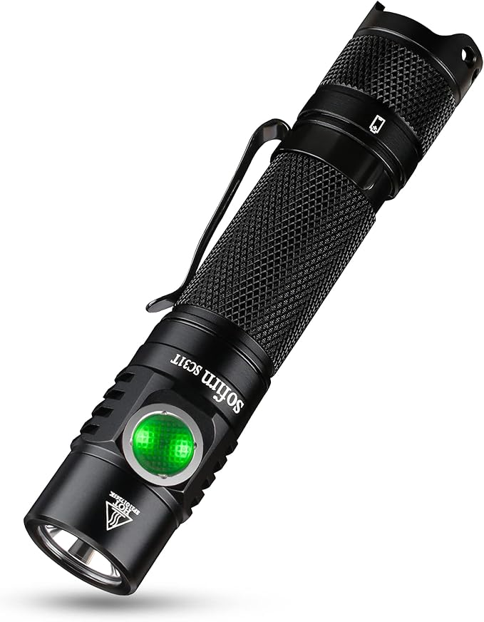 sofirn SC31T Rechargeable Flashlight 2000 Lumens, Pocket Flashlight with Powerful SST40 6500K LED, for EDC Camping Hiking Fishing Dog Walking (SC31T-Kit)