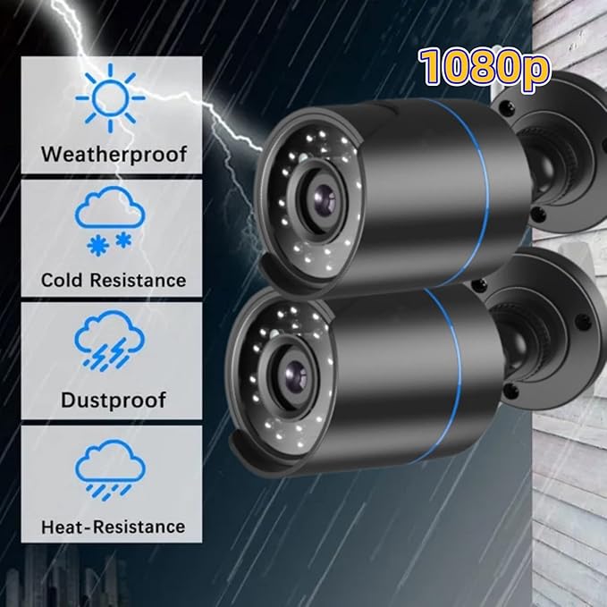 3000TVL Home Security System Surveillance DVR Camera Kits, 4pcs Wired 5MP PoE IP Night Vision Cameras Set with AI Motion Person Vehicle Detection, 4K NVR with 512GB Hard Drive for 24-7 Recording