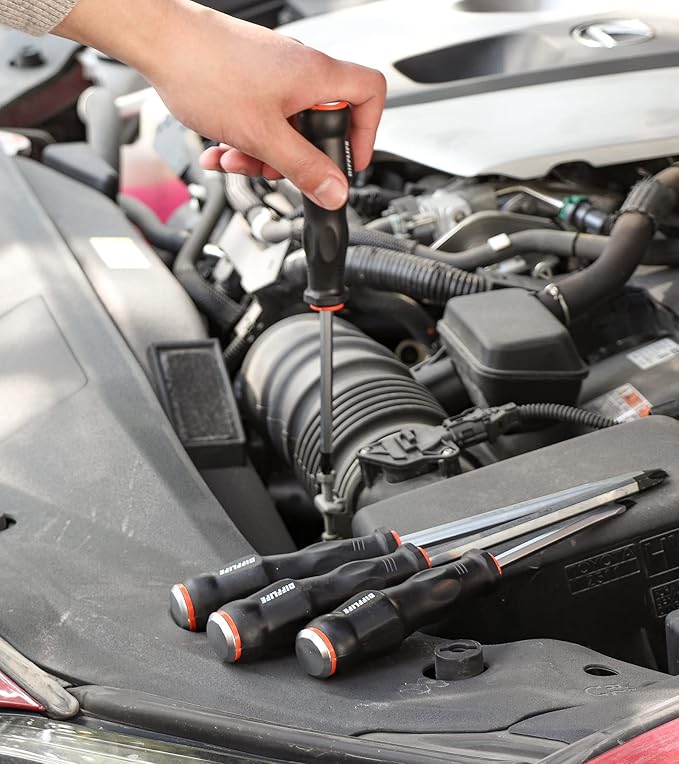 Screwdriver Sets Screwdriver Kit 4-Piece, Professional Cushion Grip Insulated Magnetic Tip Electrician Screwdriver Kits (4-Piece)…