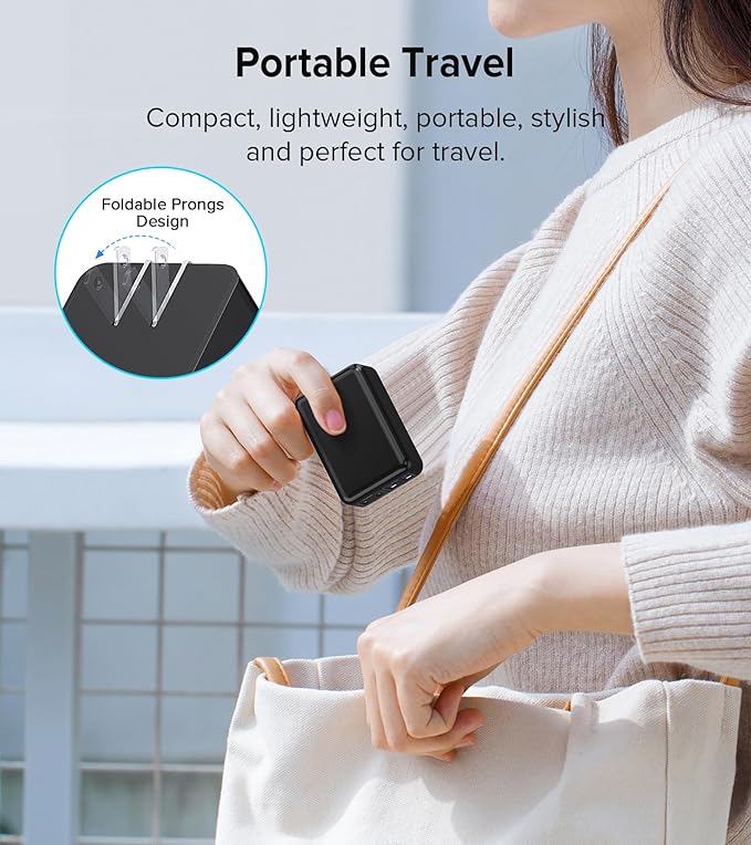 2Pack Flat USB C Charger Block, 40W 4-Port Fast Charger 20W Type C Charging Block 3.1A USB Wall Charger Dual Port PD+QC Charging Cube for iPhone 16 15 14 13 12 Pro Max XS, iPad,Samsung,Tablet（Black）