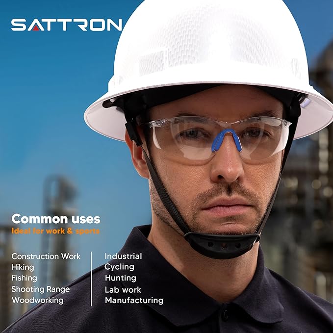 Clear Safety Glasses 24 Pack, Protective Eyewear UV Protection ANSI Z87.1, Safety Goggles Scratch & Impact Resistant, Eye Protection with Nose Pads for Men & Women Construction, Shooting, Lab Work