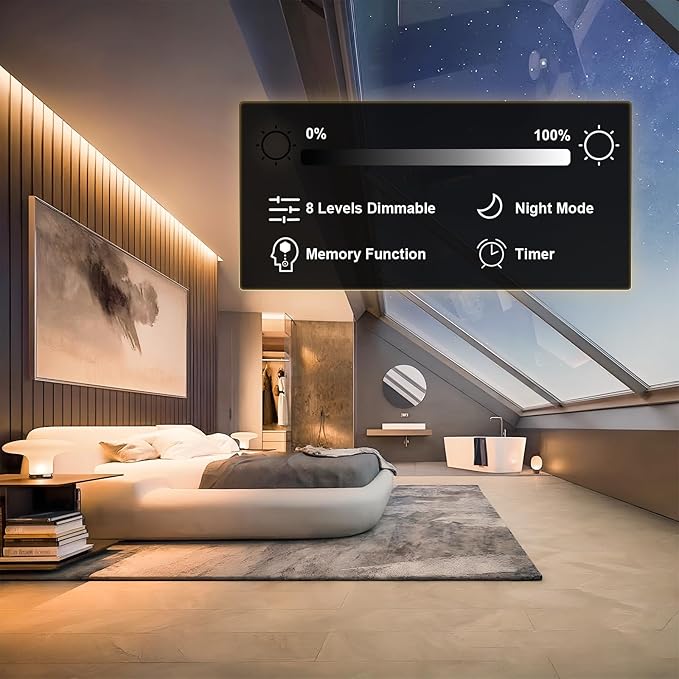 COB LED Strip Lights 5760LEDs, 40FT 3000K Dimmable Warm White Bright LED Lights for Bedroom Counter Under Cabinet Kitchen