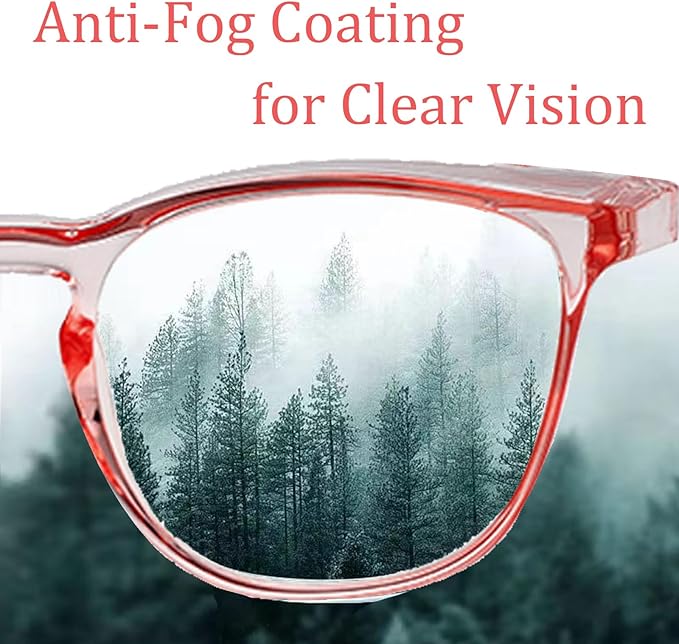 Safety Glasses for Men Women, Anti Fog Safety Goggles Comfortable Blue Light Blocking UV Protective Adult Nurse