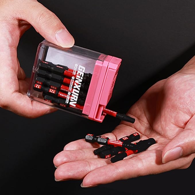 Impact Torx Screwdriver Bits Set,45 Pcs Magnetic (T10/T15/T20/T25/T30) S2 Steel Multi Star Driver Bits with Storage Colorful Box