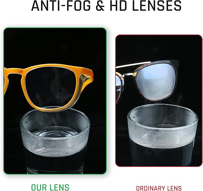 Stylish Safety Glasses, Clear Anti-Fog Anti-Scratch Protective Glasses For Men And Women