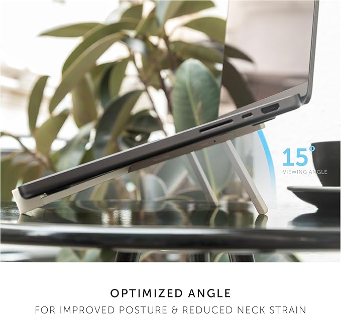 Native Union Fold Laptop Stand – Ultra-Slim Foldable & Portable Laptop Stand – Ergonomic & Optimized Viewing Angle – for 13 to 16 Inch MacBooks & Laptops, 10 to 16 Inch iPads & Tablets (Sandstone)