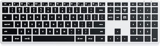 Satechi Slim X3 Bluetooth Backlit Keyboard for Mac, Illuminated Keys & Multi-Device Sync, for MacBook Air/Pro M4, iPad Air/Pro M4/M3, iPad mini, Mac mini, iMac - Silver