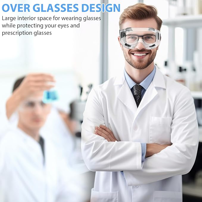 Anti-Fog Safety Goggles Impact Resistant Protective Safety Glasses Men Women Eye Protection