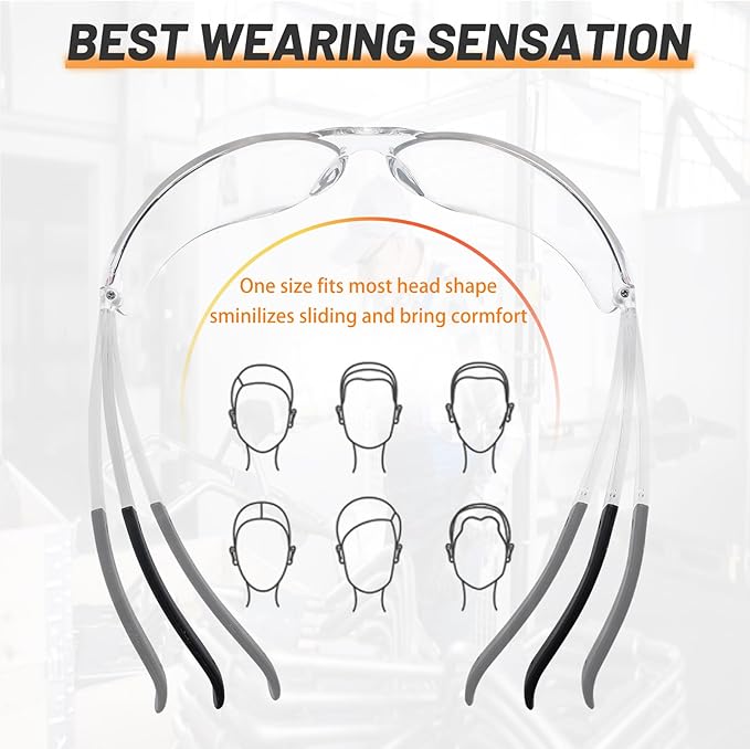 JDHXBMW Safety Glasses for Men Women ANSI Z87 UV Protective Eyewear Bulk Lab Goggles