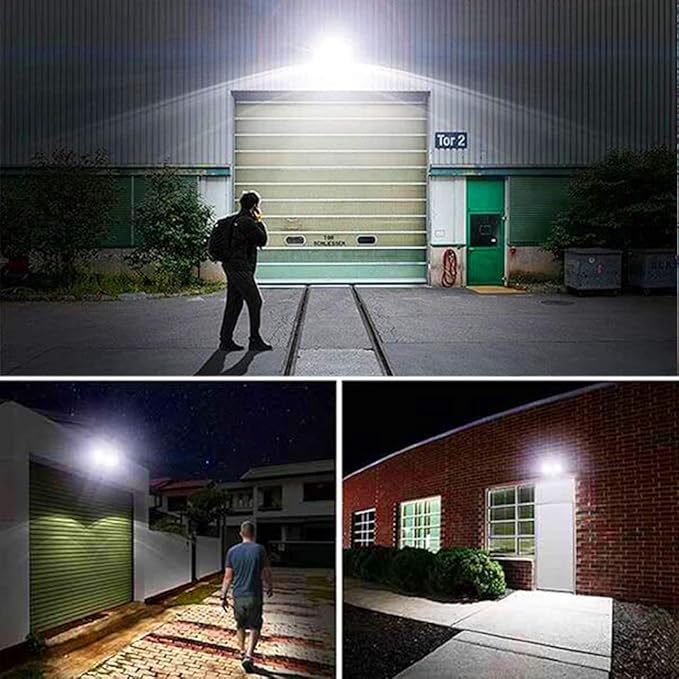 EMANER Motion Sensor Flood Light Dusk to Dawn, Outdoor LED Security Lights 5000K 280W Equiv. for Walkway Porch Yard, Motion Detection Floodlight Light Waterproof Wired Motion Wall Light 120V