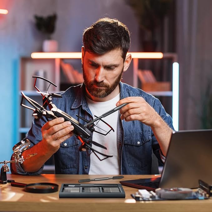 STREBITO Small Screwdriver Set - 39 in 1 Precision Screwdriver Kit, Electronics Tool Set - PC, Laptop, RC, Computer, Phone Repair, S2 Steel Long Bits - Torx, Pentalobe, Triwing