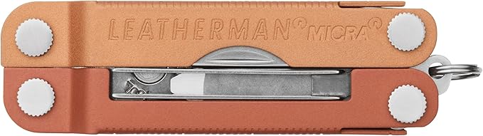 LEATHERMAN, Micra, Keychain Multi-tool with Grooming Tools, Mini Pocketknife for Everyday Carry (EDC), Hobbies & Outdoors, Built in the USA, Pumpkin Spice