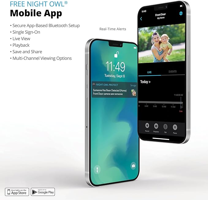 Night Owl Power Over Ethernet 24 Channel NVR Video Home Security Camera System with 4TB Hard Drive (Add up to 16 Wired IP and 8 Wi-Fi Cameras)