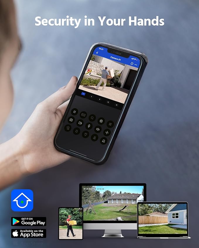 ANNKE H500 5MP PoE Security Camera System w/ 6MP 8 Channel NVR, 8 X 5MP Turret IP Cams, Support RTSP, 24-7 Hour Audio Recording, 100 FT EXIR 2.0 Night Vision, IP67 Weatherproof, Built-in 2TB HDD