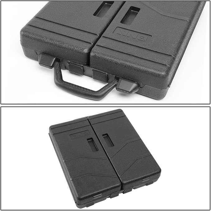 DNA MOTORING 160pcs Mechanic Tool Socket Wrench Set, SAE and Metric Socket Wrench Set, Tool Box Case for Home, Auto and Bike Repair, Orange, TOOLS-00023