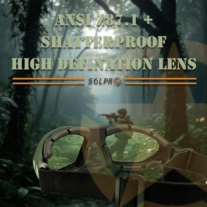 Anti-Fog Safety Motorcycle Riding Sunglasses Foam padded Goggle, Dustproof, Windproof, Hunting, Hiking, Golfing