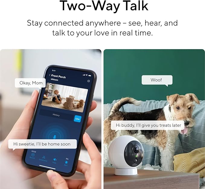 Dot 2K QHD Wireless Smart Security Camera, 170° Wide Angle, AI Human Detection, 2 Way Audio, Night Vision, Free 7 Day Cloud Storage, Indoor/Outdoor, 2.4Ghz Only