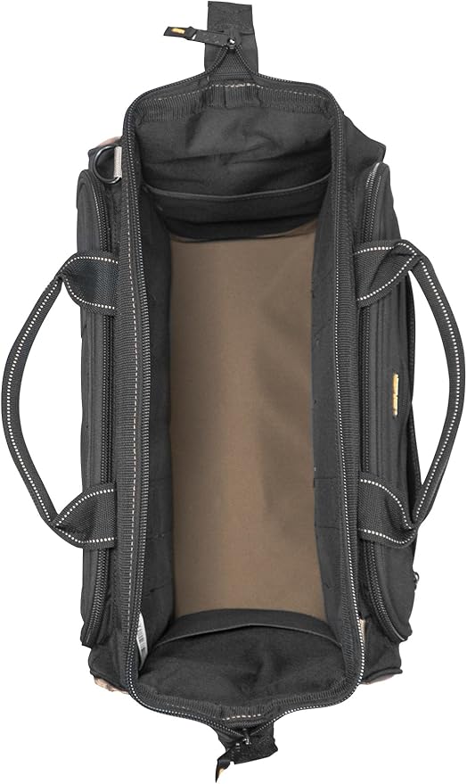 Custom Leathercraft1539 Multi-Compartment 50 Pocket Tool Bag