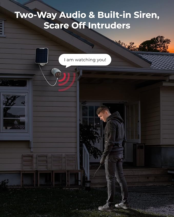 REOLINK 2K LTE Celluar Security Camera - 4G No WiFi, Rechargeable Battery, Wireless Solar Powered, 4MP Night Vision, 2-Way Talk, Smart Person/Vehicle Detection, Go Plus+Solar Panel, Updated Version