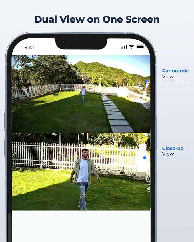 REOLINK PTZ Security Camera System 4K, IP PoE 360 Camera with Dual-Lens, Auto 6X Hybrid Zoomed Tracking, 355 Pan & 90 Tilt, Outdoor Surveillance, AI Detection, TrackMix PoE