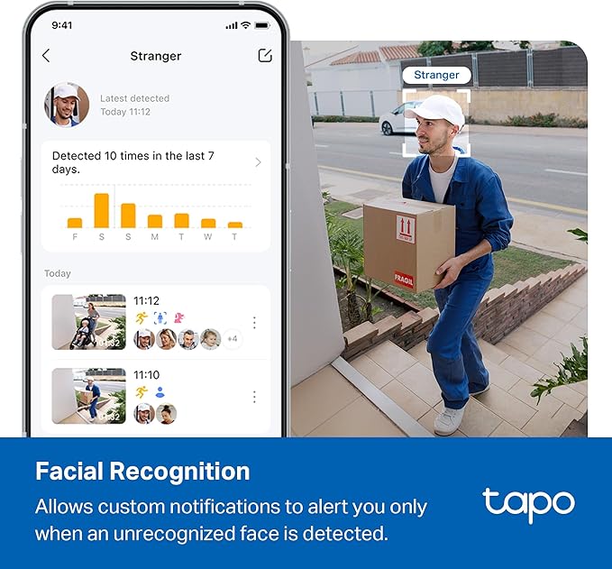 Tapo 4K 8MP Wired Pan/Tilt Outdoor Security Camera, Free Person/Vehicle Detect & 360° Motion Track, Color Night, Local AI, SD/Cloud Storage, Works w/Alexa & Google Home, 2.4 GHz WiFi C560WS