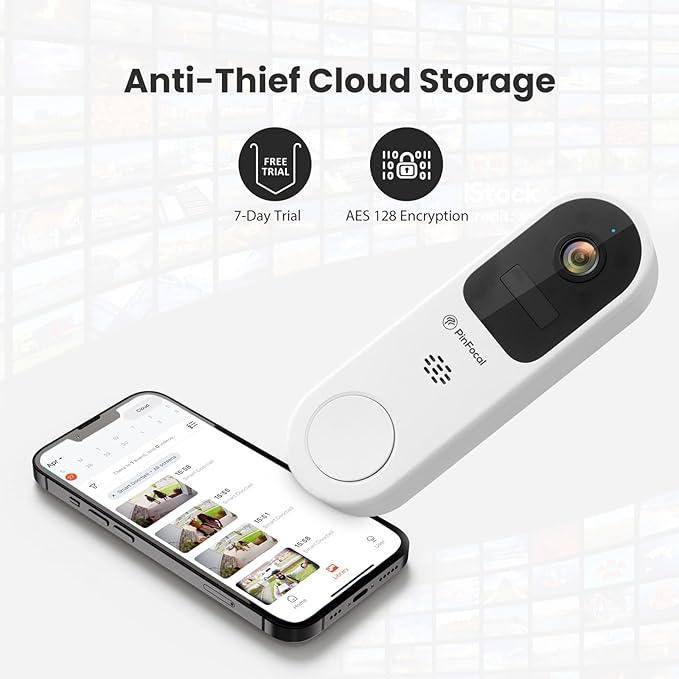 2K Wireless Video Doorbell Camera with Chime, 180-Day Battery Life, Front Door Home Security, Instant Alerts, 2-Way Talk, PIR Detection, Night Vision, Cloud Storage, IP65 Waterproof, 2.4G WiFi Only