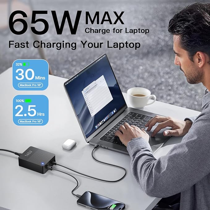 2025 Latest USB C Fast Charger,165W GaN 4-Port Charging Station Hub Block Cube, USB C Wall Charger Blocks with Dual Type C Ports,for iPad/iPhone 17 16 15 14 13 12 Pro Max Pixel Note Galaxy