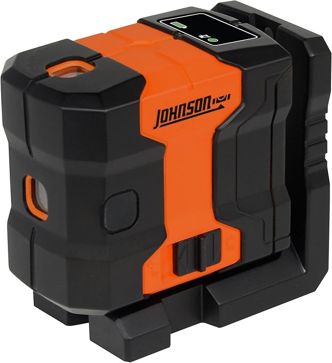 Johnson Level & Tool JDT300-GN3D Laser Level, Self-Leveling Kit 3 Dot Laser with GreenBrite® Technology, Magnetic Base, Hard-shell Carry Case, Floor Mount
