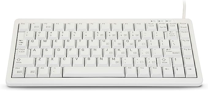 CHERRY ML 4100 Ultraslim Keyboard- Light Gray - US 83 Key Layout. USB & PS/2 (G84-4100LCAUS-0)