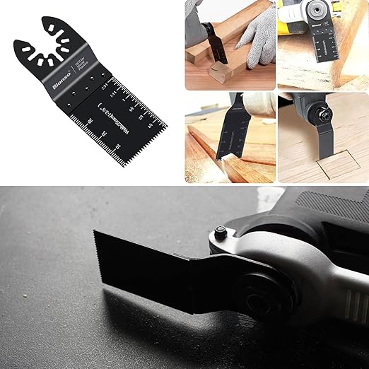 Bionso 60PCS Oscillating Tool Blade Cuts Wood Plastics, Sharp Durable Multitool Blades, Quick Release Multi Tool Blades Kits, Oscillating Saw Blades Fit Dewalt Milwaukee Ryobi Makita Worx Wen Rockwell