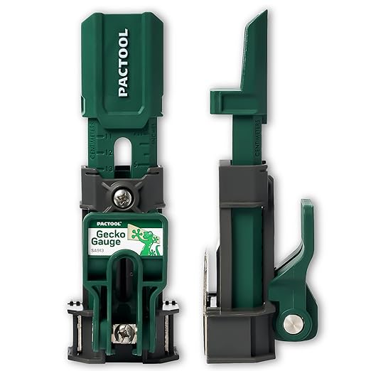 Pactool Universal Gecko Gauge Siding Tool – One-Person Installation for Hardie® Fiber Cement & LP® SmartSide® Engineered Wood, Durable Grip, Heavy-Duty Support for 12’ & 16’ Planks