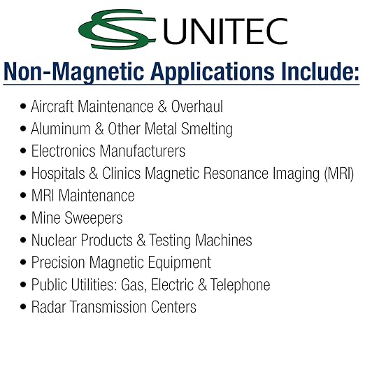 C.S. Unitec Screwdriver Flat Head Non-Sparking, Non-Magnetic, Corrosion Resistant 3/8"" x 8"" TUV Certified EX801-10SB"