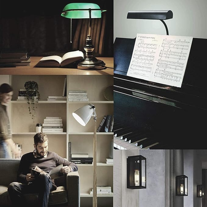 Leools Dimmable E26 LED Bulb 6W Equal 60 Watt Neutral White 4000K E26 Edison AC120V 600lm Tubular T9 T10 LED Light Bulb for Rustic Pendant,Chandeliers,Wall sconces 6Pack