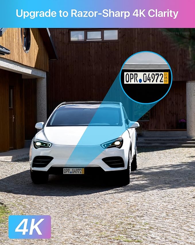 ZOSI 4K PoE Add on Security Camera with Person Vehicle Detection, Sound & Light Alarm, 2 Way Audio, Color Night Vision, 8MP Weatherproof Outdoor Indoor Dome IP Cam, Only Work with ZOSI 4K PoE NVR