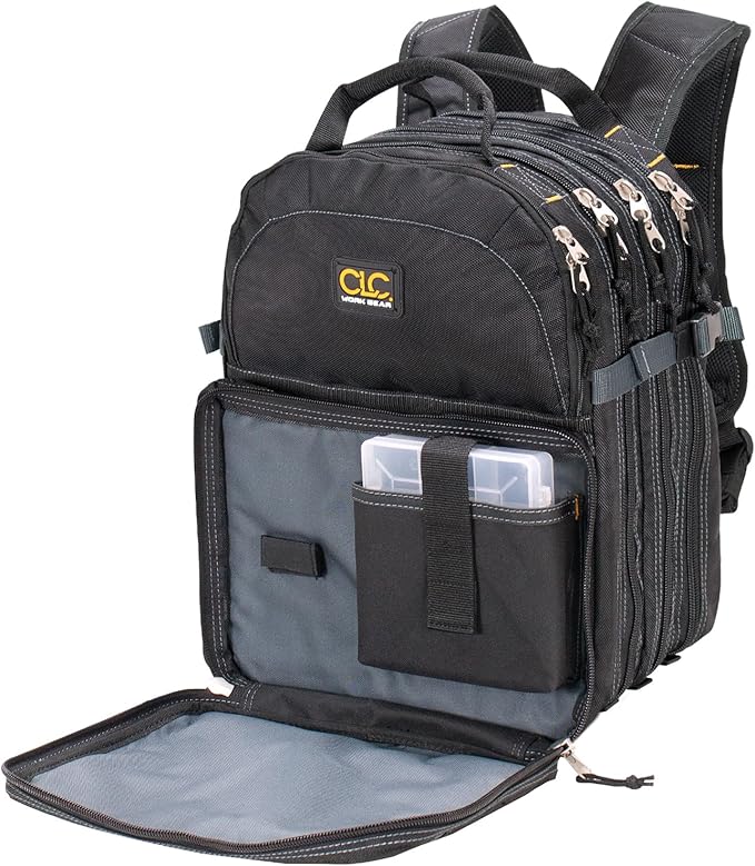 Custom Leathercraft1132 75-Pocket Tool Backpack