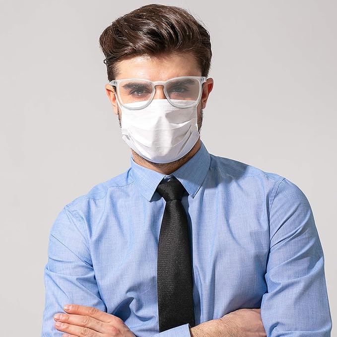 Stylish Safety Glasses, Clear Anti-Fog Anti-Scratch Protective Glasses For Men And Women