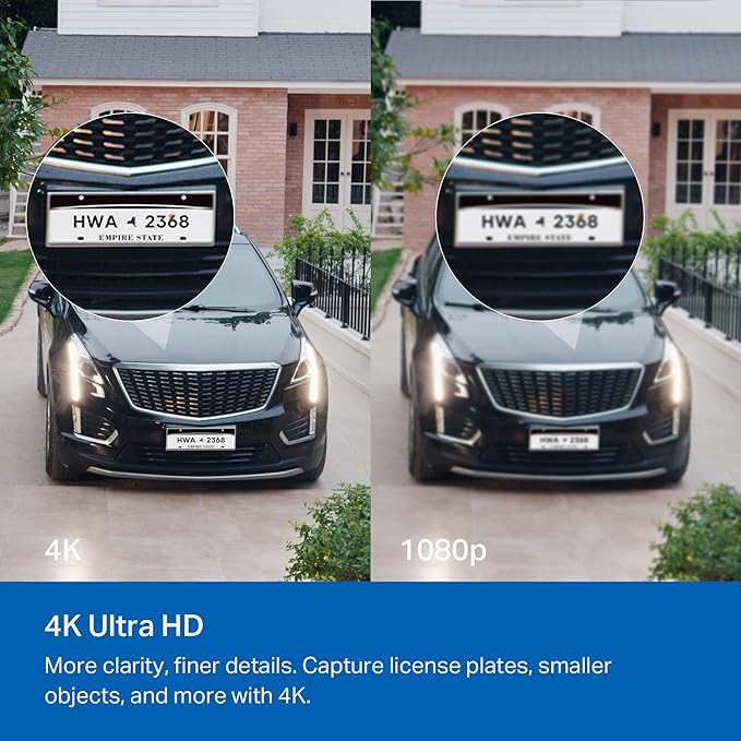 Tapo 4K Ultra HD Outdoor Battery Security Camera – Up to 200 Day Battery, Free Person/Vehicle Detection, Starlight Color Night Vision, Works w/Alexa and Google Home, MagCam 4K