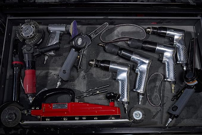 Ingersoll Rand 7803RAKC 1/2" Keyless Chuck Air Drill, 500 RPM, 0.5 HP, 10.6in-lb Torque, Pistol