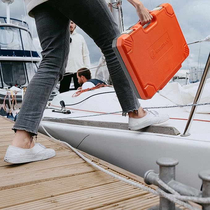 GreatNeck MS191 Mariner's Tool Set 191-Pc, Boat Tool Kit for Maintenance, Rust Resistant Boating Essentials, Includes Wrench, Socket, and Screwdriver Set